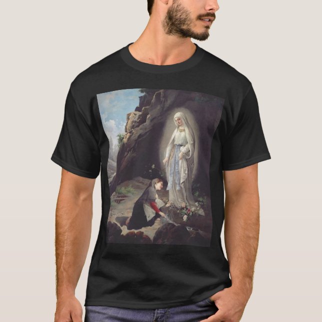 Jungfrau Mary of Lourdes T-Shirt (Vorderseite)