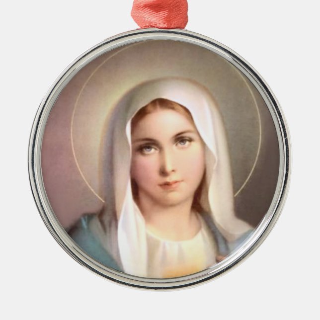 JUNGFRAU MARY ORNAMENT AUS METALL (Vorne)