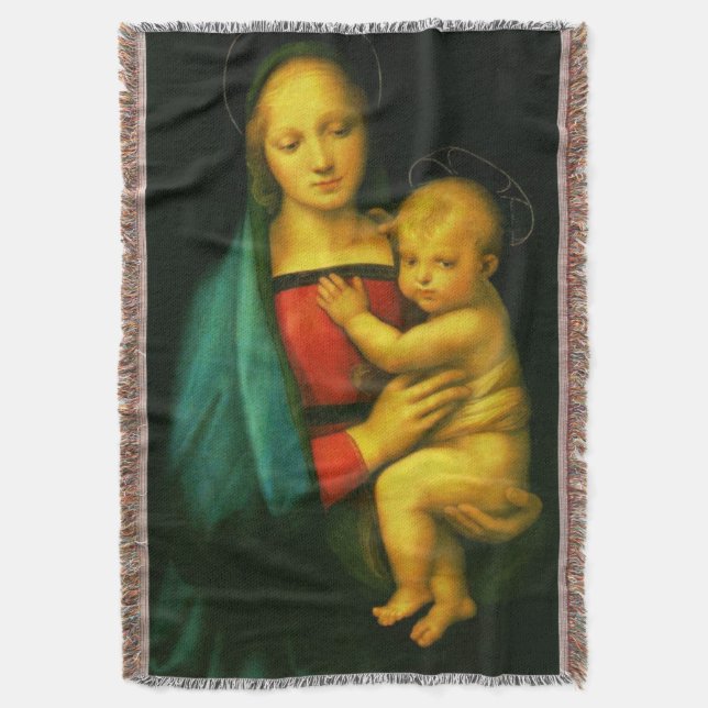 Jungfrau Mary Our Ladonna del Granduca Throw Bl Decke (Vorderseite Vertikal)