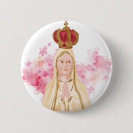 Jungfrau Mary - Our Lady of Fatima - Christlich Button