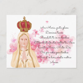 Jungfrau Mary - Our Lady of Fatima - Christlich Postkarte