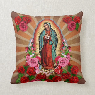 Jungfrau Mary Our Lady of Guadalupe Throw Kissen