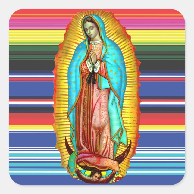 Jungfrau Mary Our Lady of Guadalupe Tilma Stickers (Vorderseite)
