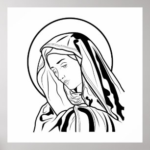 Jungfrau Mary Poster