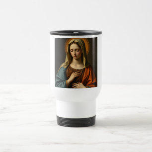 Jungfrau Mary Renaissance Style Travel Mug Reisebecher