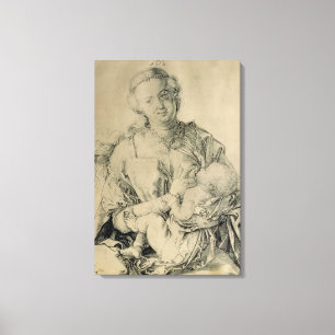 Jungfrau Mary saugt das Christkind, 1512 Leinwanddruck