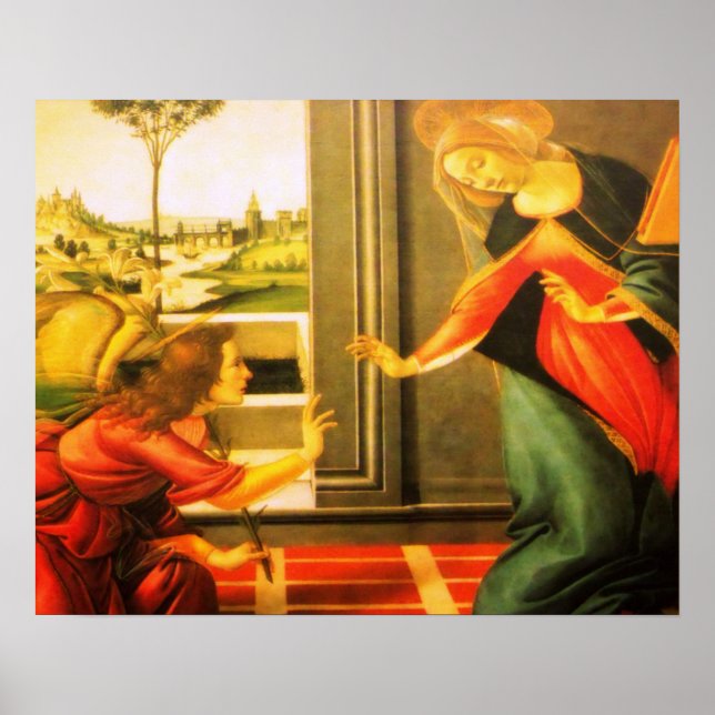 Jungfrau Mary & St Michael Archangel Poster (Vorne)