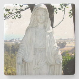 Jungfrau Mary Statue Steinuntersetzer