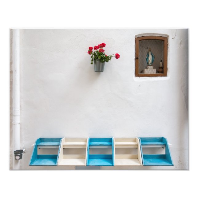 Jungfrau Mary Street Altar Schrein Foto drucken (Vorne)