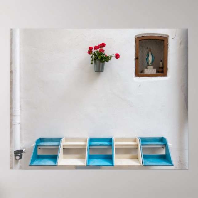 Jungfrau Mary Street Altarakronenposter Poster (Vorne)