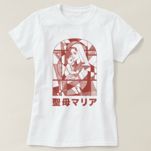 Jungfrau Mary Traditionelle katholische Godmutter T-Shirt