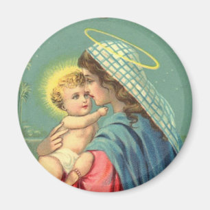 Jungfrau Mary und religiöses christliches Magnet
