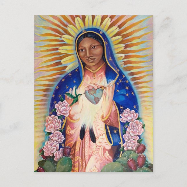 Jungfrau Mary - Unsere Dame von Guadalupe Postkarte (Vorderseite)