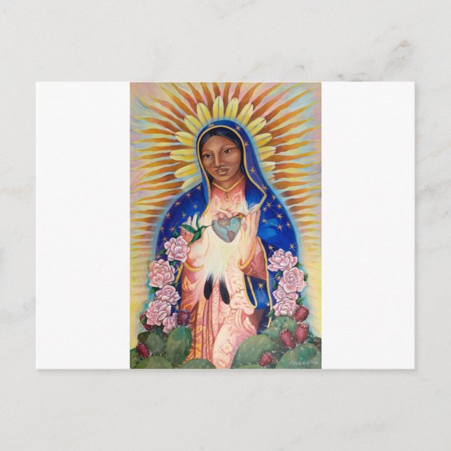 Jungfrau Mary - Unsere Dame von Guadalupe Postkarte (Vorderseite)