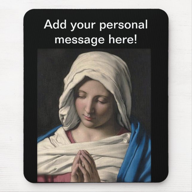Jungfrau Mary / Virgen Maria Mousepad (Vorne)