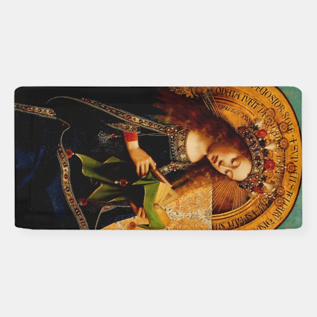 Jungfrau Mary von Jan van Eyck Banner (Horizontal)