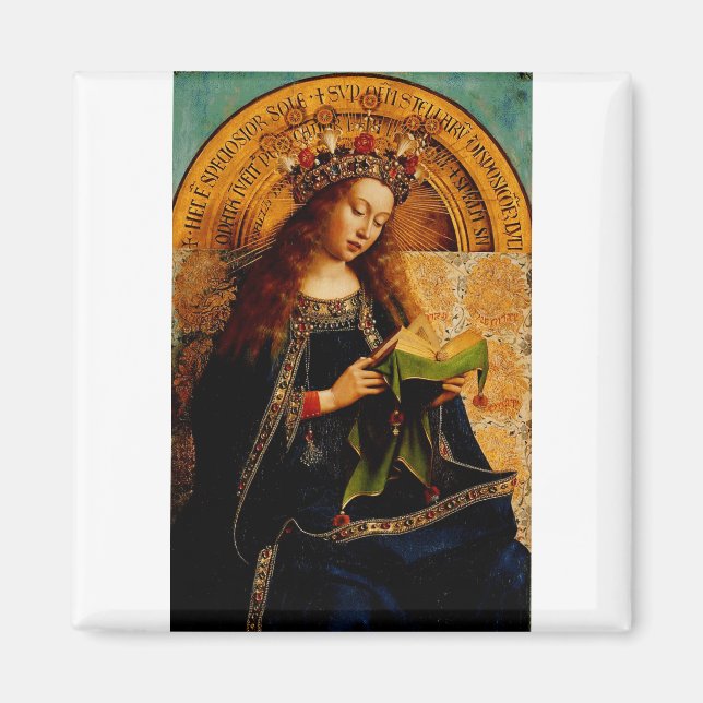Jungfrau Mary von Jan van Eyck Magnet (Vorne)