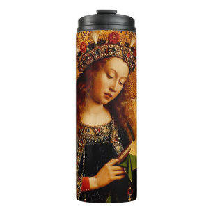 Jungfrau Mary von Jan van Eyck Thermosbecher