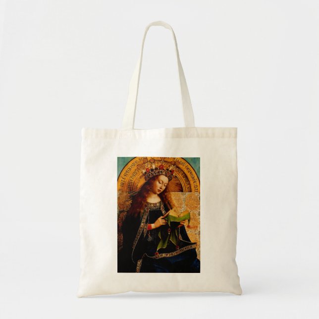 Jungfrau Mary von Jan van Eyck Tragetasche (Vorne)