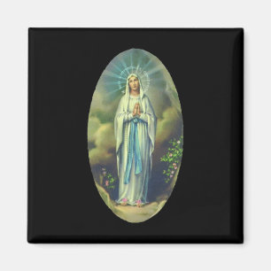 Jungfrau Mary von Lourdes unsere Dame Christliche Magnet