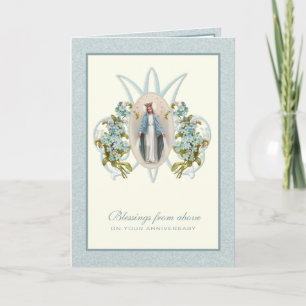 Jungfrau Mary Wedding Anniversary Religicard Karte