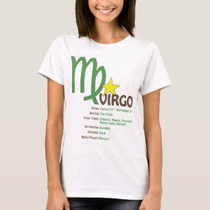Jungfrau-Merkmal-Damen-T - Shirt