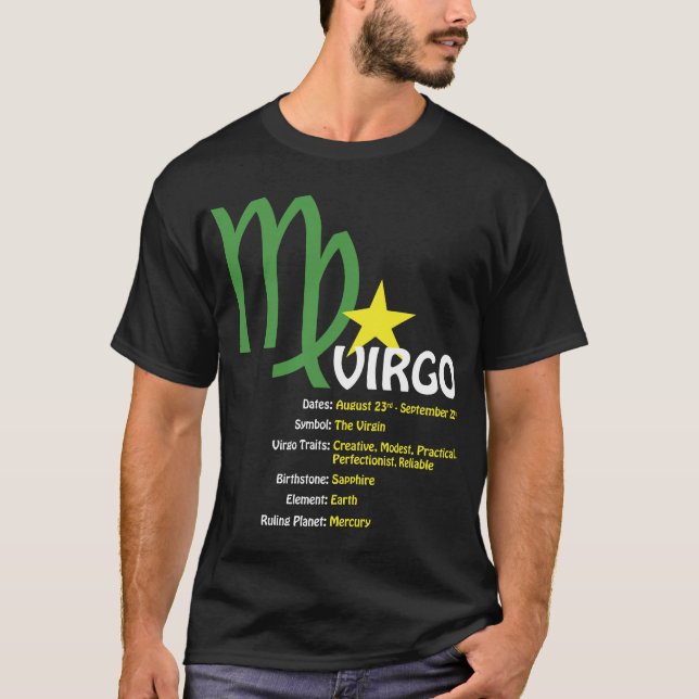Jungfrau-Merkmal-Dunkelheits-T - Shirt (Vorderseite)