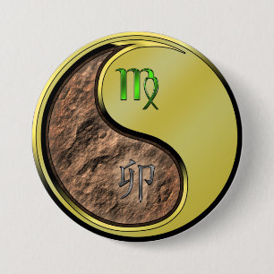 Jungfrau & Metallhase Button