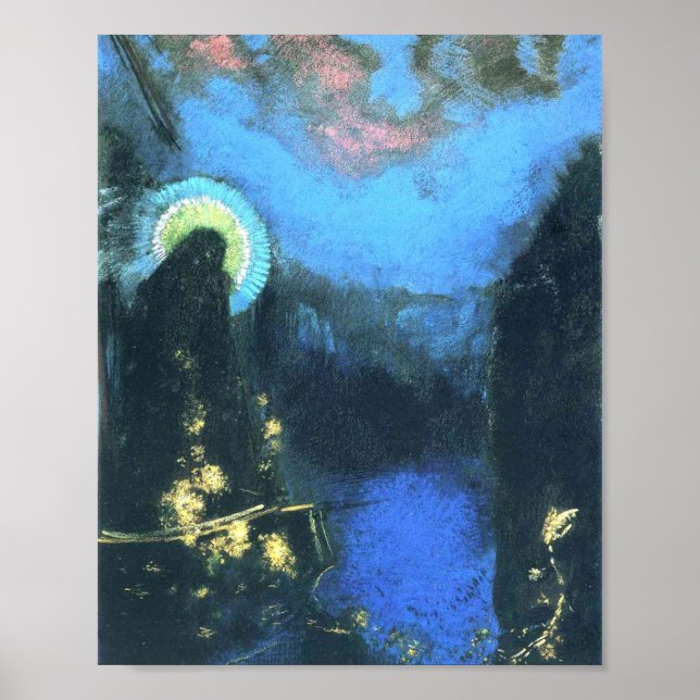 Jungfrau mit Corona von Odilon Redon 1898 Poster (Vorne)