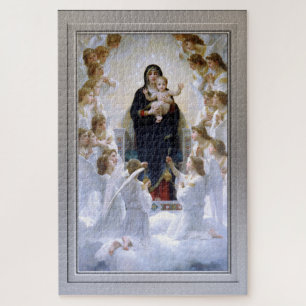 Jungfrau mit Engeln von William Adolphe Bouguereau Puzzle