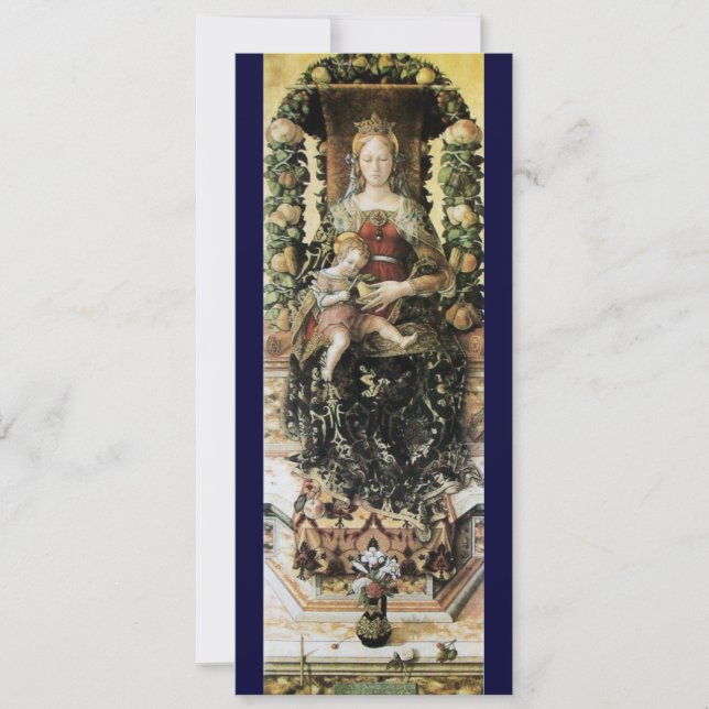 JUNGFRAU MIT KIND EINLADUNG (Vorderseite)