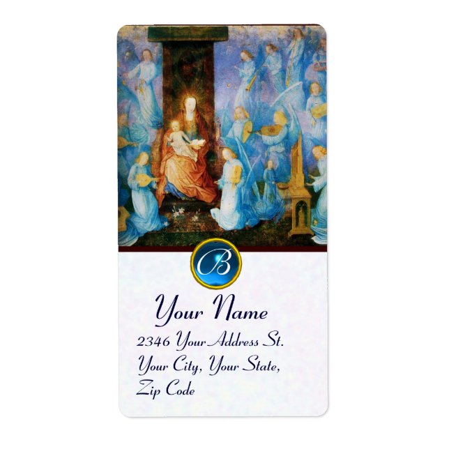 JUNGFRAU MIT KIND - KONZERT MIT ANGELN MONOGRAMM (Vorne)