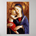 JUNGFRAU MIT KIND POSTER<br><div class="desc">Italienisches Spätmittelalterliches Meisterwerk aus Fra Beato Angelico ,  Florenz - Italien.</div>