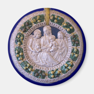 JUNGFRAU MIT KIND UND SITZEN MAGNET