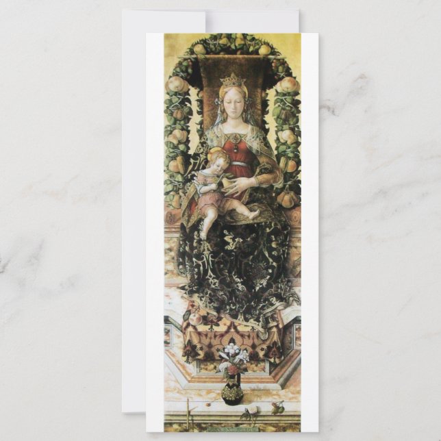 JUNGFRAU MIT KINDER Weihnachtsfeiertag Party Progr Einladung (Vorderseite)