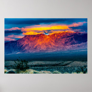 Jungfrau Mountains Sunset Poster