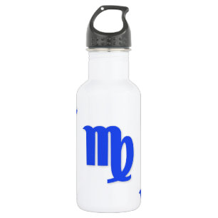Jungfrau-Muster-Blau Trinkflasche