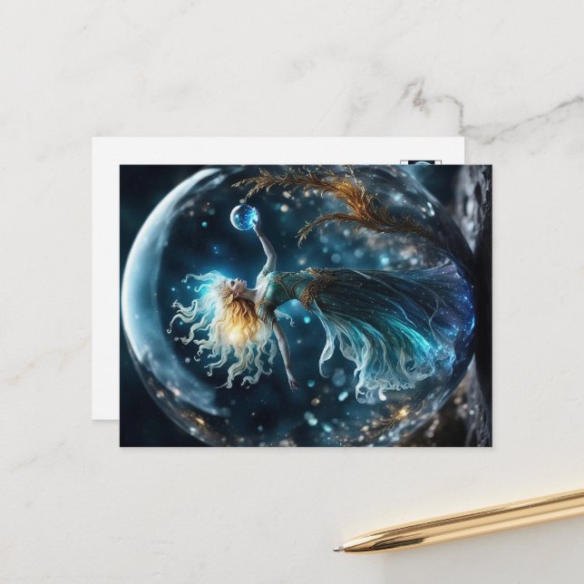 Jungfrau Postkarte (Vorderseite/Rückseite Beispiel)