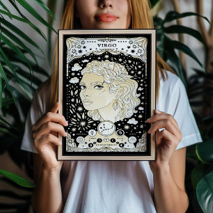 Jungfrau Präzise und Elegant - Zodiac Poster