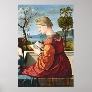 Jungfrau Reading - Vittore Carpaccio Kunstgedicht Poster
