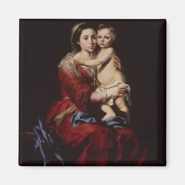 Jungfrau Rosary, c.1650 Magnet (Vorne)