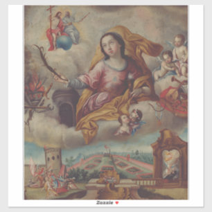 Jungfrau Saint Barbara und Märtyrer Aufkleber