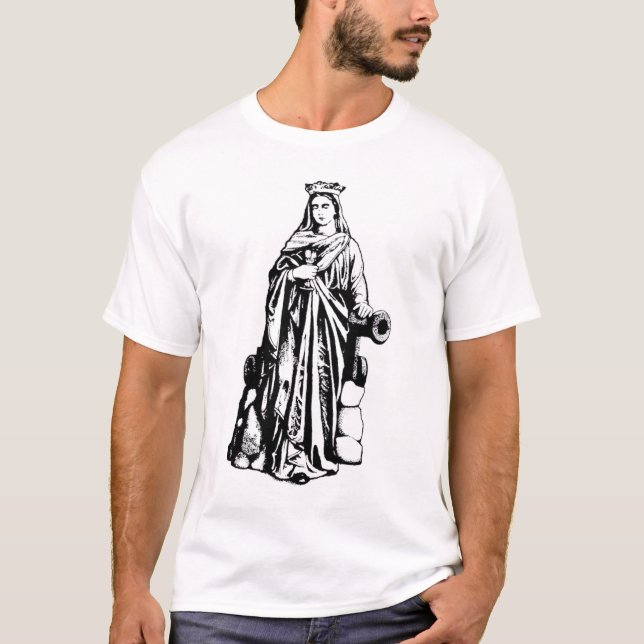Jungfrau Saint Barbara und Märtyrer T-Shirt (Vorderseite)