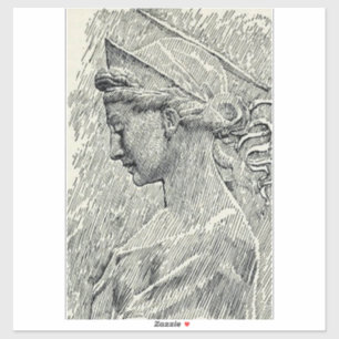 Jungfrau Saint Cecilia und Märtyrer Aufkleber