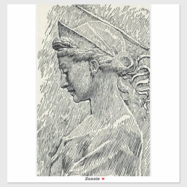 Jungfrau Saint Cecilia und Märtyrer Aufkleber (Blatt)