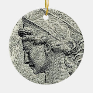 Jungfrau Saint Cecilia und Märtyrer Keramik Ornament