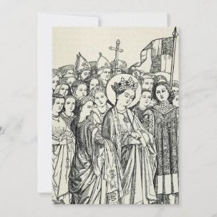 Jungfrau Saint Ursula und Märtyrer Dankeskarte