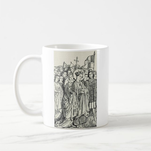 Jungfrau Saint Ursula und Märtyrer Kaffeetasse (Links)