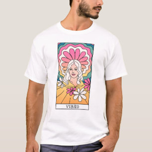 Jungfrau-Sternzeichen Abstract Art Vintage  T-Shirt