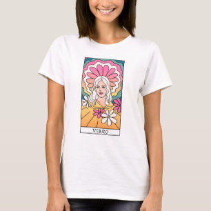 Jungfrau-Sternzeichen Abstrakte Kunst Vintage T-Shirt